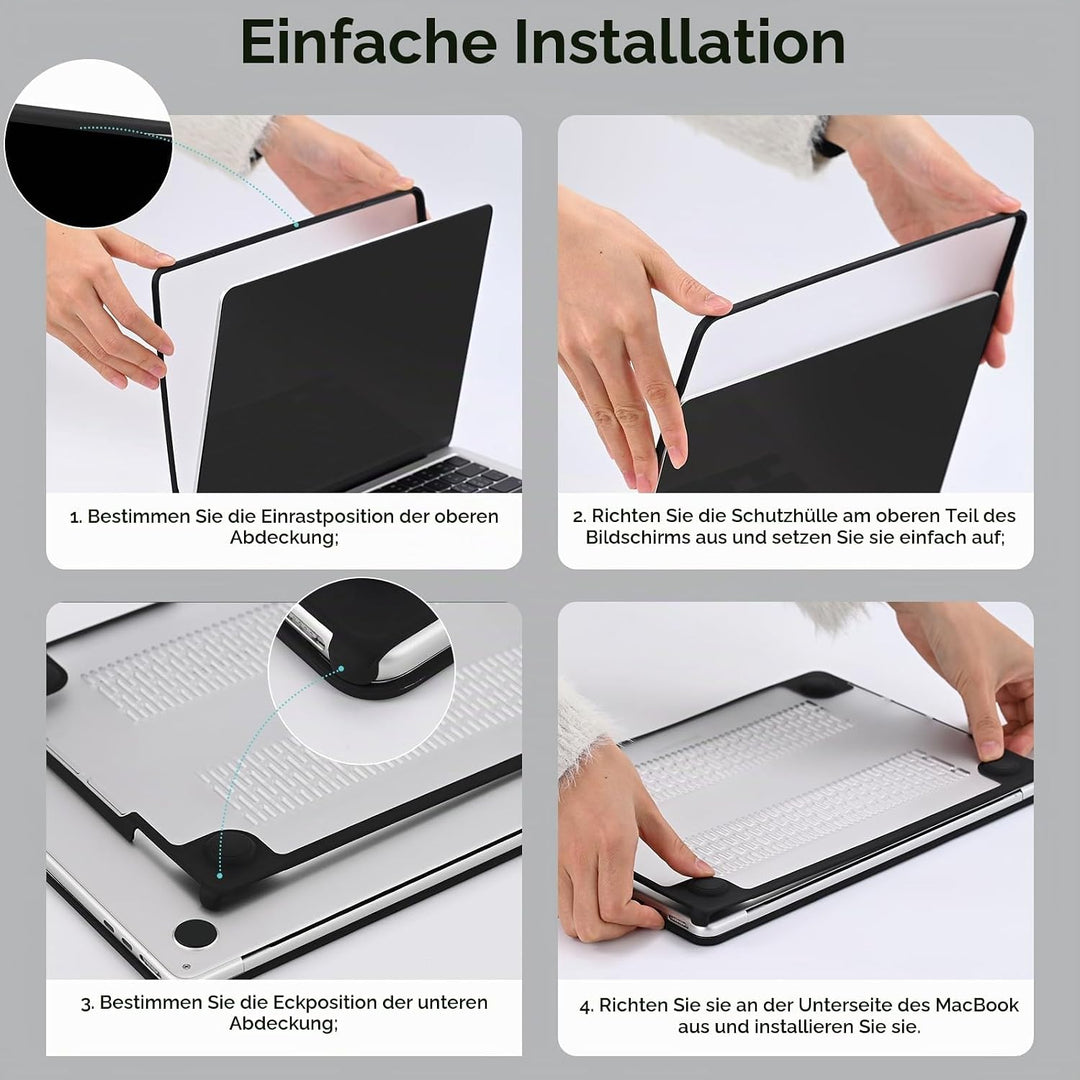 BlueSwan Hülle Kompatibel mit M1 MacBook Air 13 Zoll A2337 A2179 A1932 mit Retina Display, Freisetzu