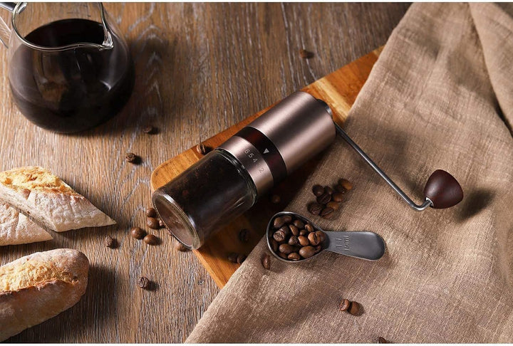 Vevok Chef Manuelle Kaffeemühle mit 6 Externen Einstellbaren Grobheit für Espresso bis French Press,