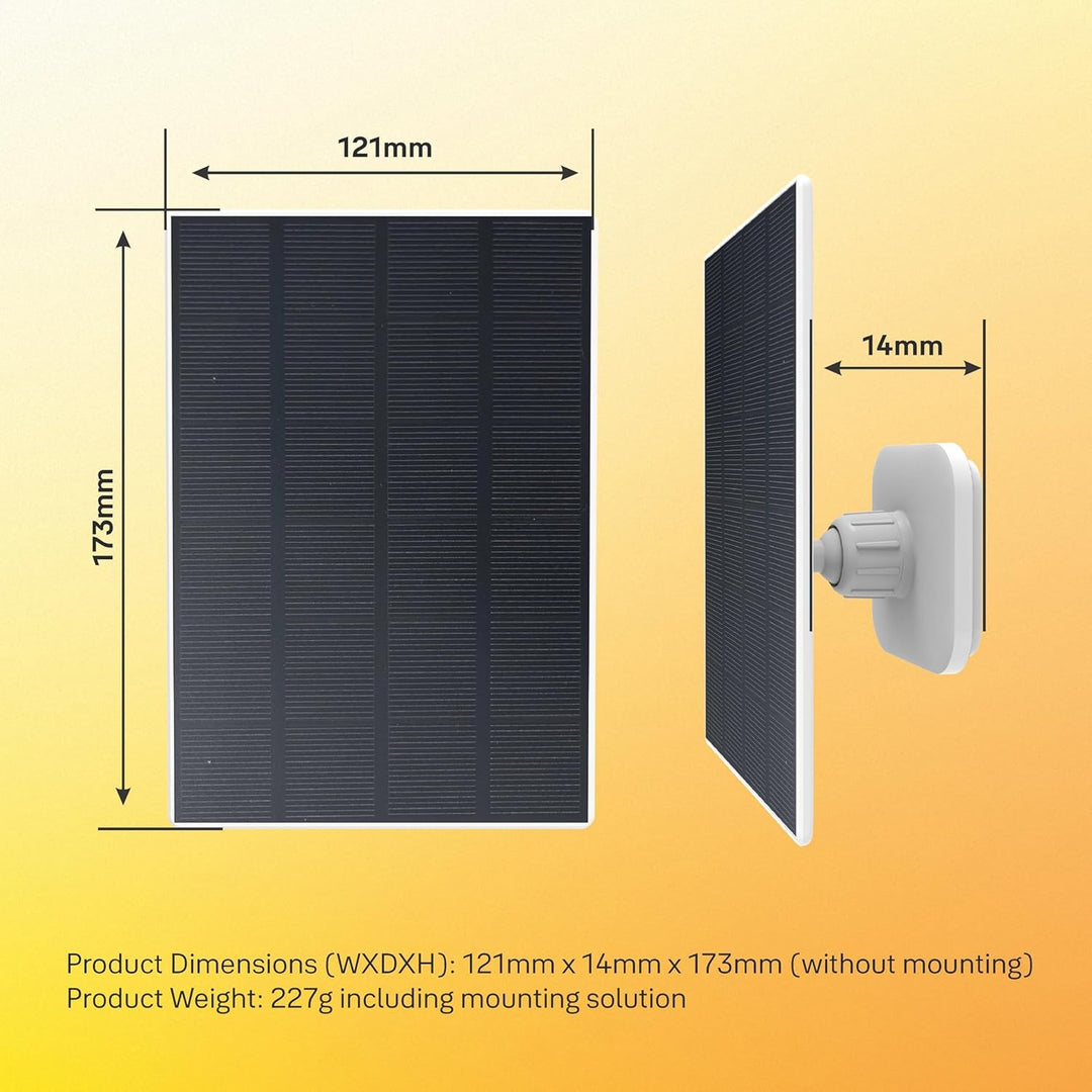Yale - Solarladegerät - Verwendung im Freien - Bis zu 3 W Leistung bei direkter Sonneneinstrahlung -