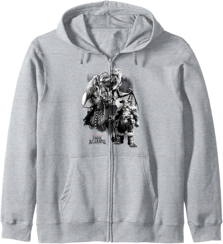 Dungeons & Dragons Group Shot Dark Alliance Black & White Kapuzenjacke