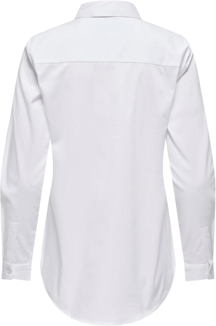 Only&JDY JDY Damen Bluse JDYMIO L/S Shirt WVN NOOS 34 Weiss (White), 34 Weiss (White)
