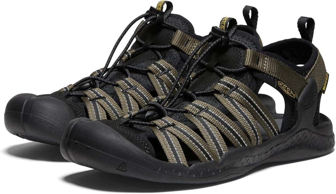 KEEN Herren Drift Creek H2 Sandalen 40.5 EU Dark Olive Black, 40.5 EU Dark Olive Black