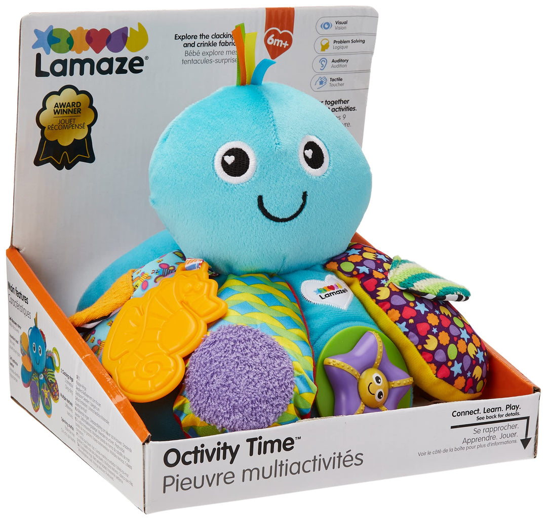 LAMAZE Octivity Time Baby Sensory Toy, Soft Baby for Play and Discovery, Octopus Toddler Suitable fr