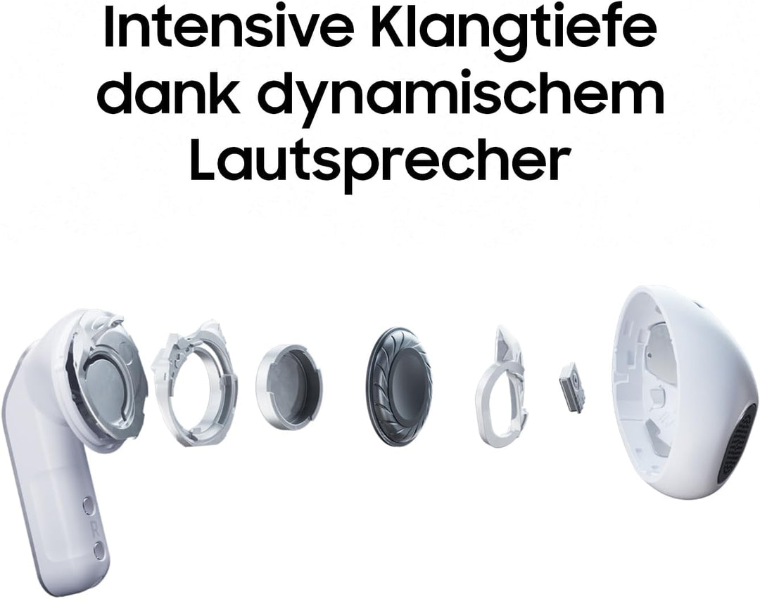 Samsung Galaxy Buds4, Kabellose Bluetooth-Kopfhörer, 1-Weg-Lautsprecher, Geräuschunterdrückung per A
