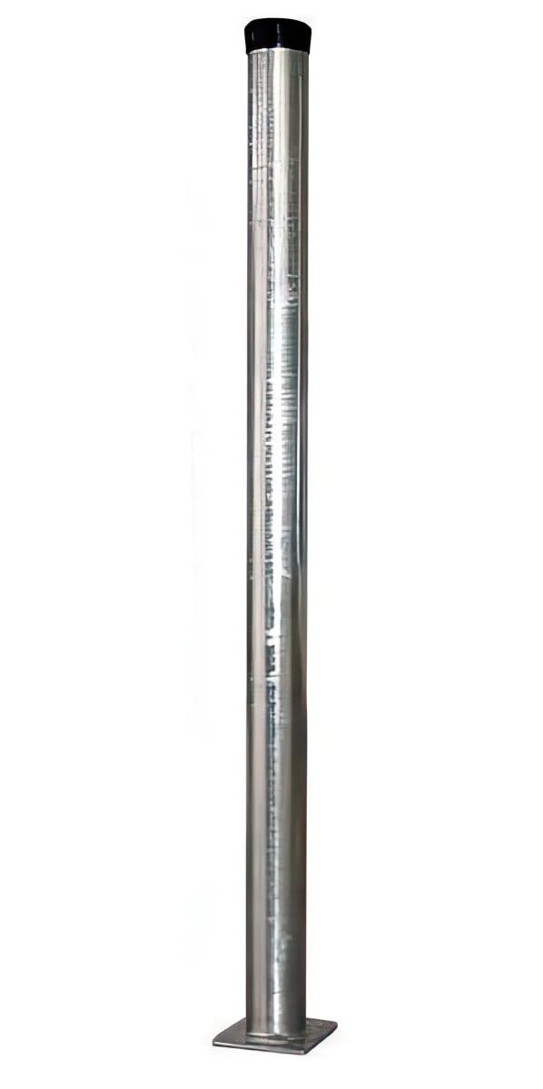 1m Antennenmast mit Fuss | XmediaSat STFM 060037RP | Masthöhe: 100 cm | Ø: 60 mm | mit runder Grundp