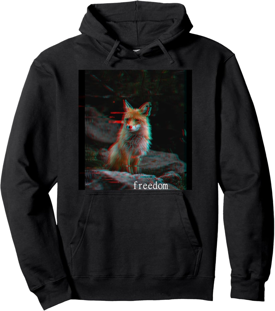 Varpowave Fuchs Aesthetic Fox Natur Pullover Hoodie