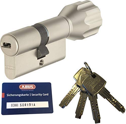 ABUS EC660 ECK660 Profil-Knaufzylinder Länge (a/b) Z30/K35mm (c=65mm) mit 4 Schlüssel, mit Sicherung
