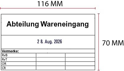Trodat Professional 54120 - Datumstempel - 116x70mm