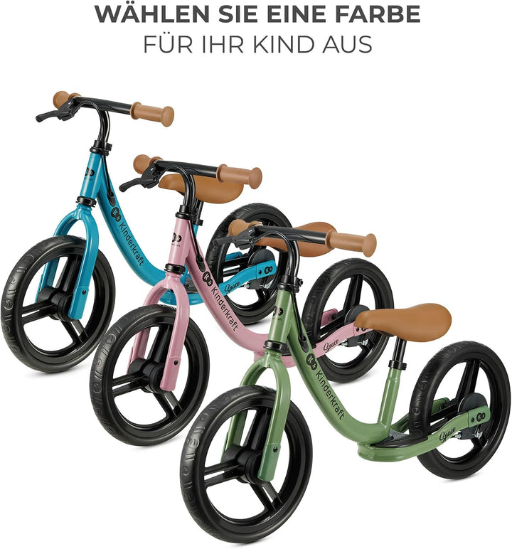 Kinderkraft SPACE2 Laufrad, Lernlaufrad, Kinderlaufrad, Höhenverstellbarer Sattel, 12 Zoll Räder, Me