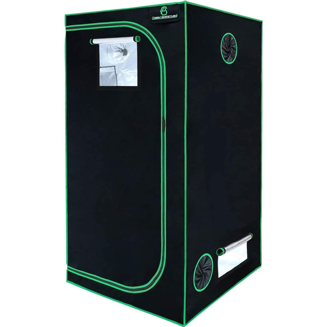 GreenArchitecture GA Grow Zelt 90x90x180 cm (35x35x70) Reflektierendes Mylar-Hydrokultur-Gewächshaus