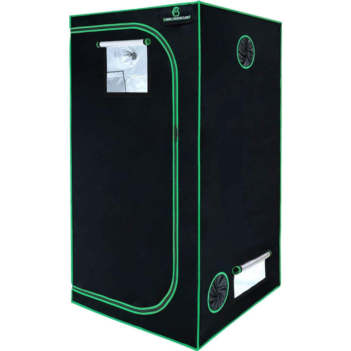 GreenArchitecture GA Grow Zelt 90x90x180 cm (35x35x70) Reflektierendes Mylar-Hydrokultur-Gewächshaus