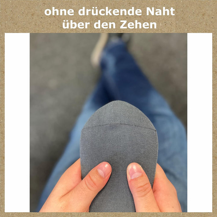 GAWILO Socken aus 100% Baumwolle (10 Paar) | Ohne drückende Naht, mit venenfreundlichem Komfortbund