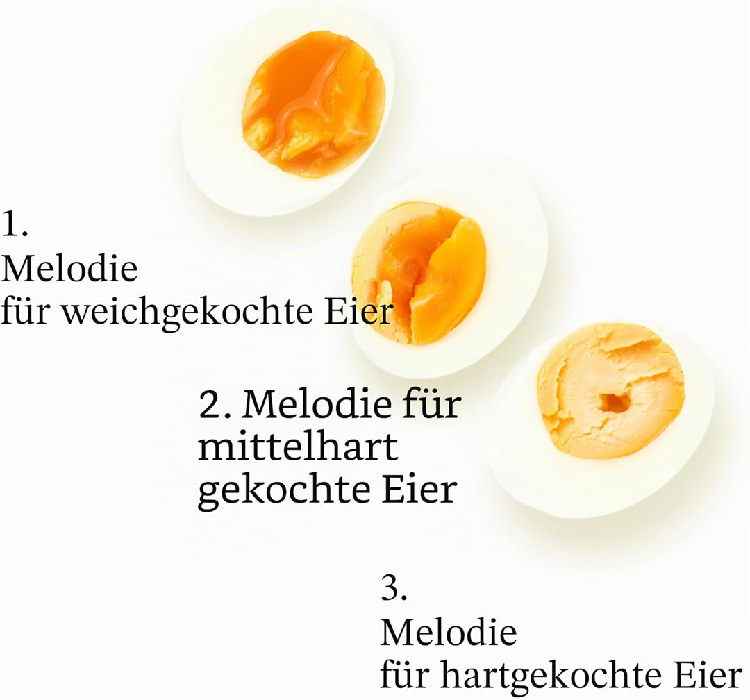 PiepEi Classic Rosé - Singende Eieruhr zum Mitkochen - Eierkocher für 3 Härtegrade - Piep Ei mit 3 M