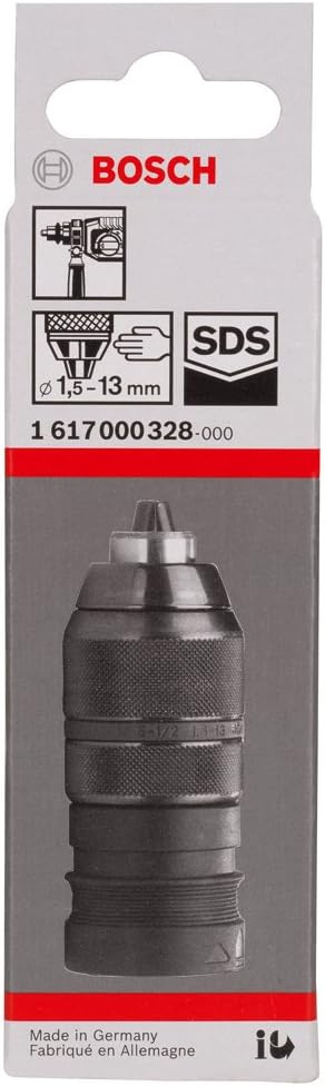 Bosch Professional Zubeh-r 1617000328 Schnellspannbohrfutter mit Adapter 1,5 - 13 mm, SDS-plus