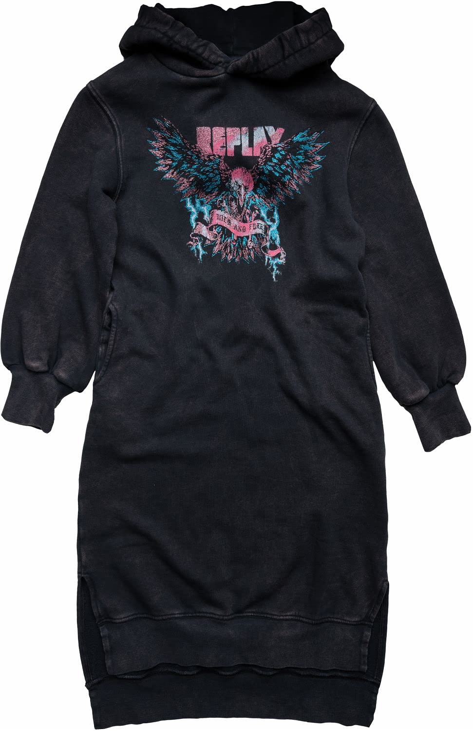 Replay Mädchen Kleid 10 Jahre 098 Black, 10 Jahre 098 Black