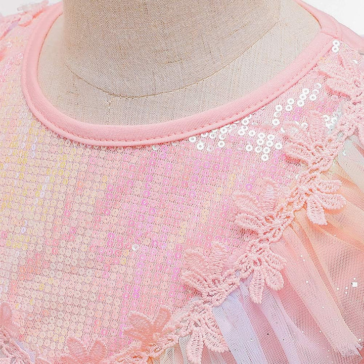 FYMNSI Mädchen Prinzessin Kostüm Kleid Umhang mit Zubehör Weihnachten Halloween Fasching Karneval Ve