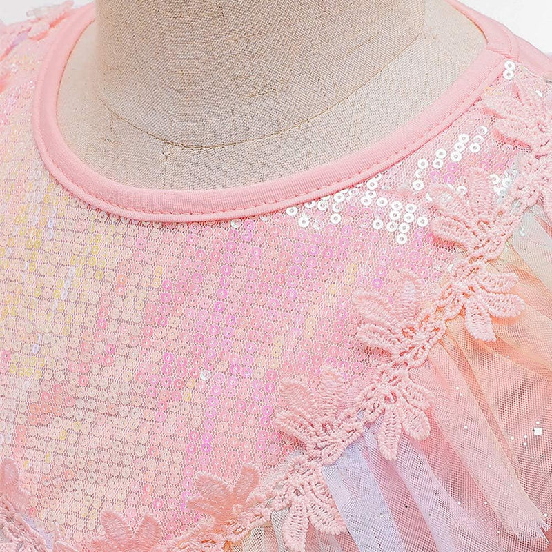 FYMNSI Mädchen Prinzessin Kostüm Kleid Umhang mit Zubehör Weihnachten Halloween Fasching Karneval Ve