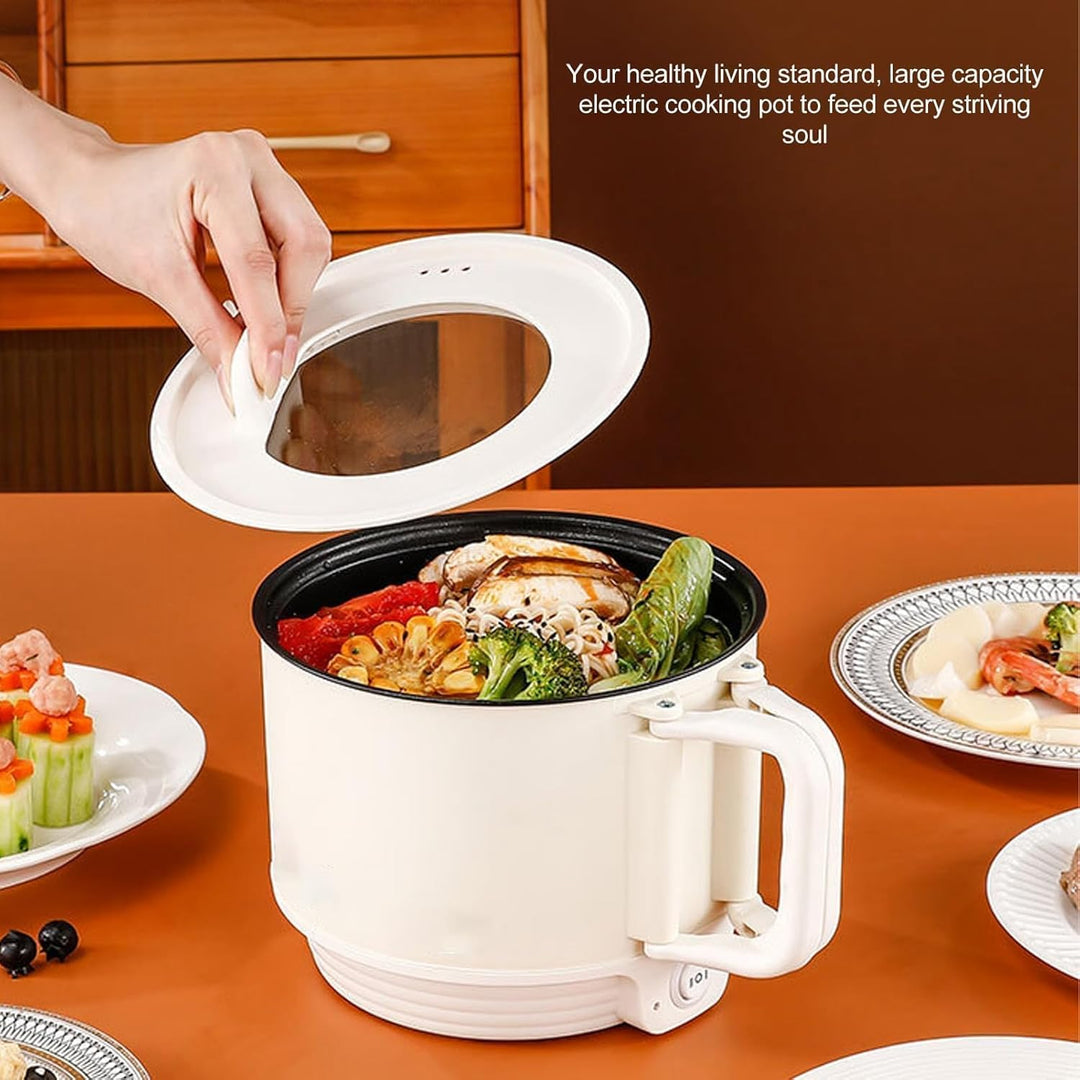 Elektrischer Hot Pot, 1,8 L, Grosses Fassungsvermögen, 2 Gänge, Verstellbar, Tragbar, Antihaftbeschi