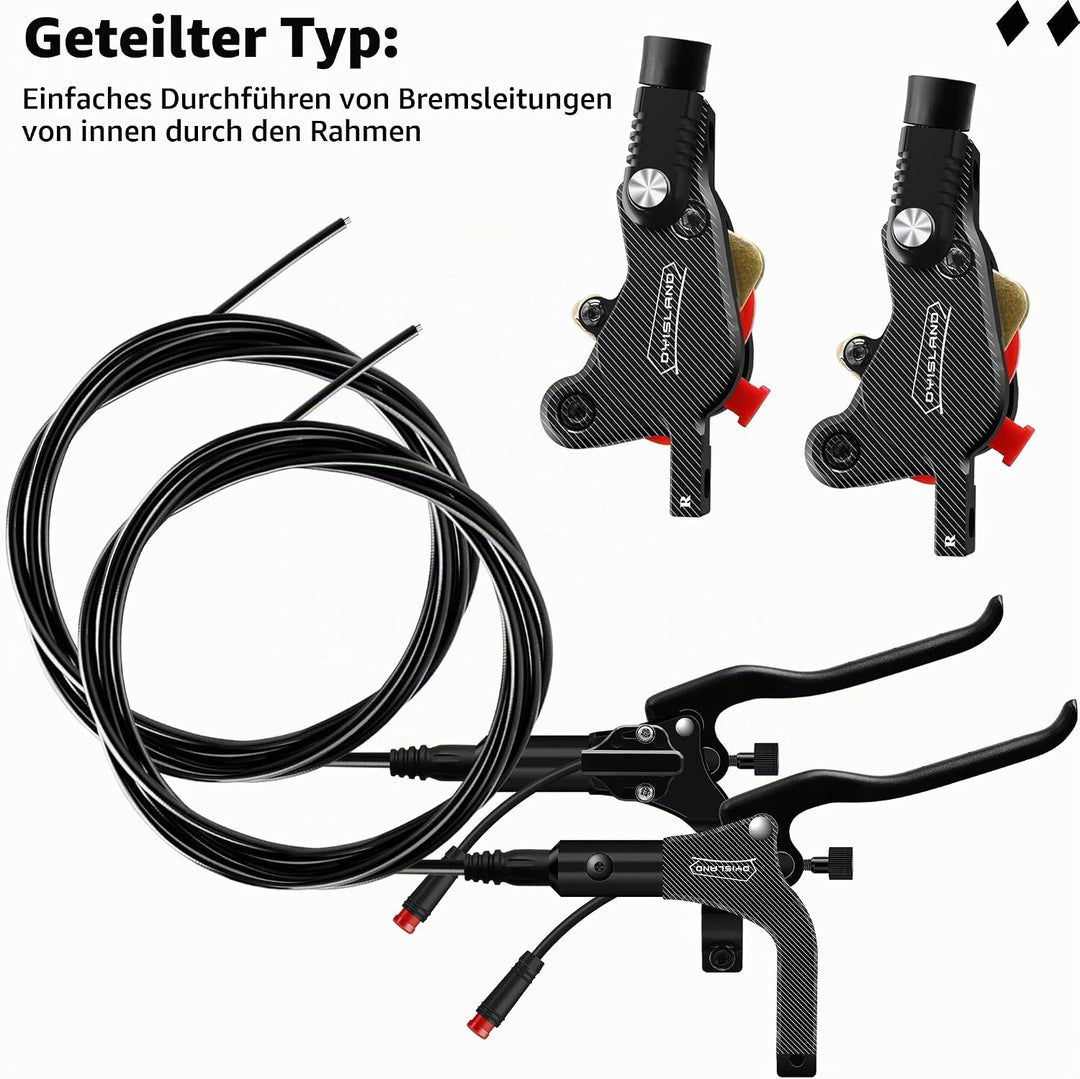 LD-210S Hydraulisches Scheibenbremsen-Set, 2-polig/Power-Off-Bremsset für Elektroroller/E-Scooter R-