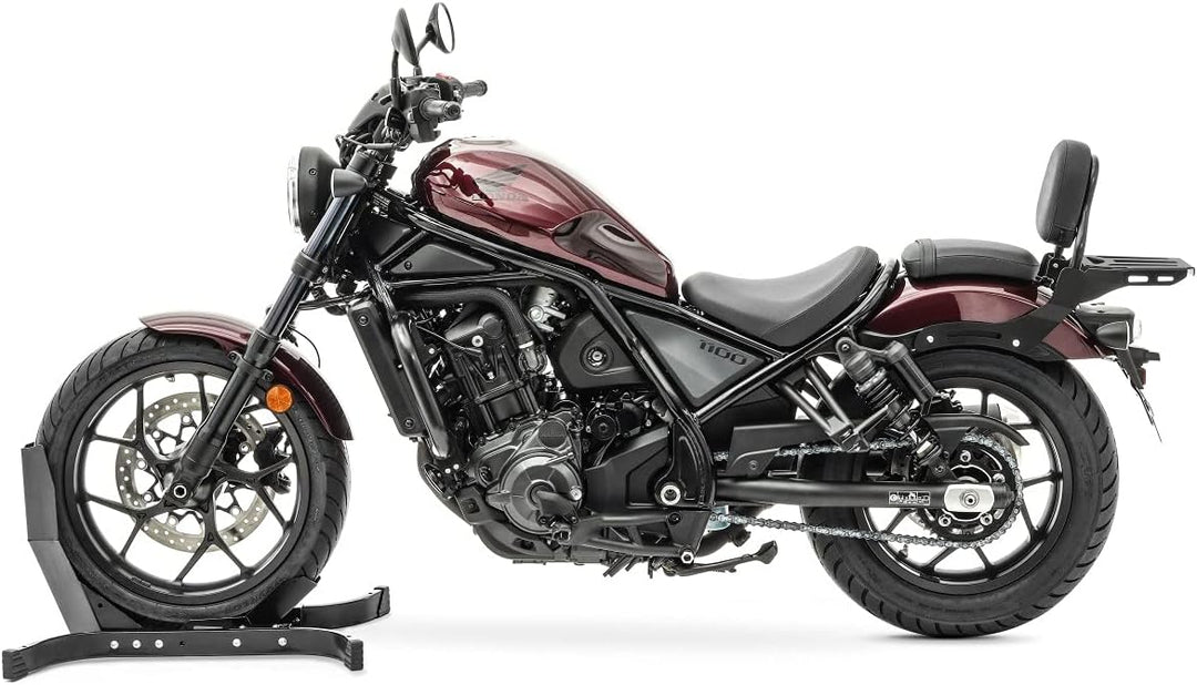 Sissy Bar XS3 Kompatibel für Honda Rebel 1100 2021 mit Gepäckträger schwarz