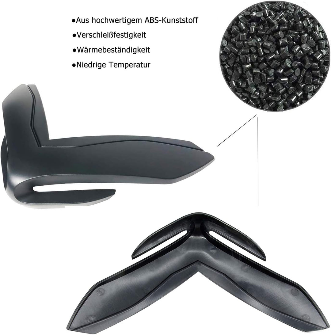 PSLER® Motorrad Frontverkleidung Nasenabdeckung für Kawasaki Z900 2017-2019 (Schwarz), Schwarz