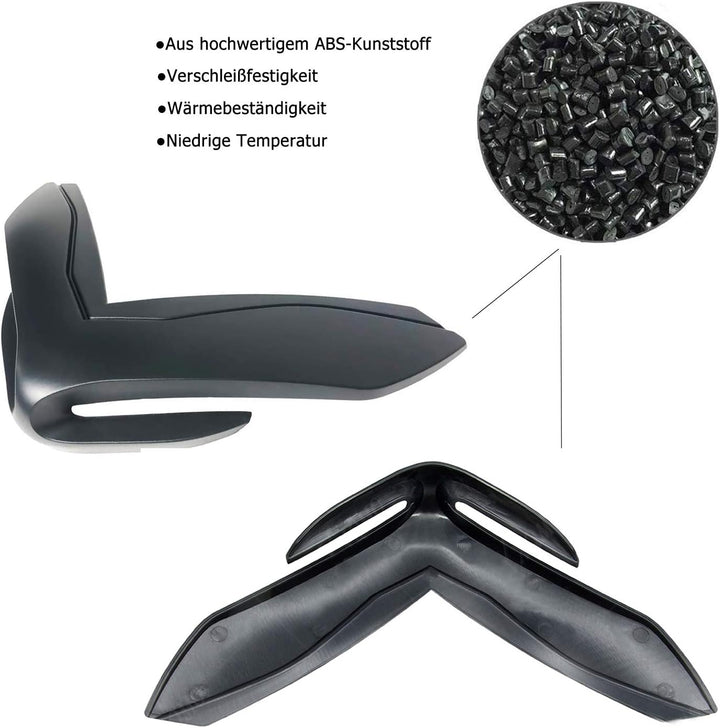 PSLER® Motorrad Frontverkleidung Nasenabdeckung für Kawasaki Z900 2017-2019 (Schwarz), Schwarz