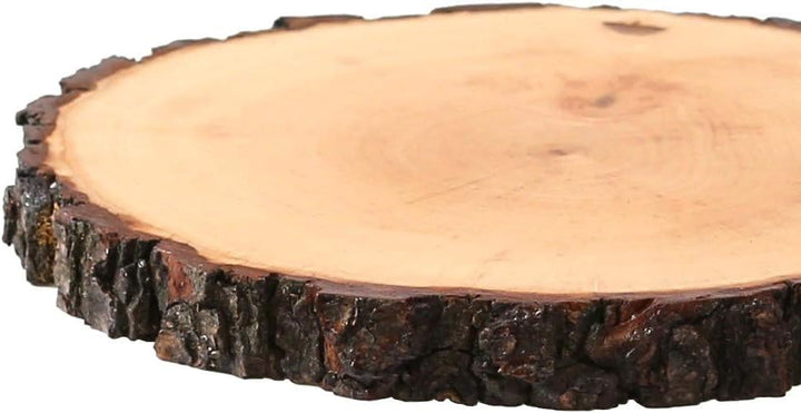 Rindenbrett lackiert rund - Rindenscheibe Baumscheibe Wurstbrett Käsebrett, Brettgrösse:ca. 23-26 cm