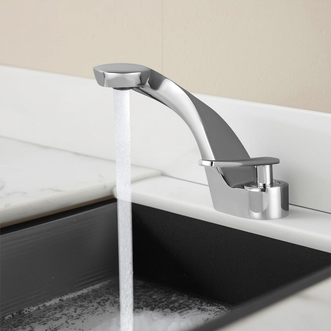 Wasserhahn Bad Wasserfall Mischhähne Waschtisch-Einhebelarmatur Modern Hotelbecken Waschtischarmatur