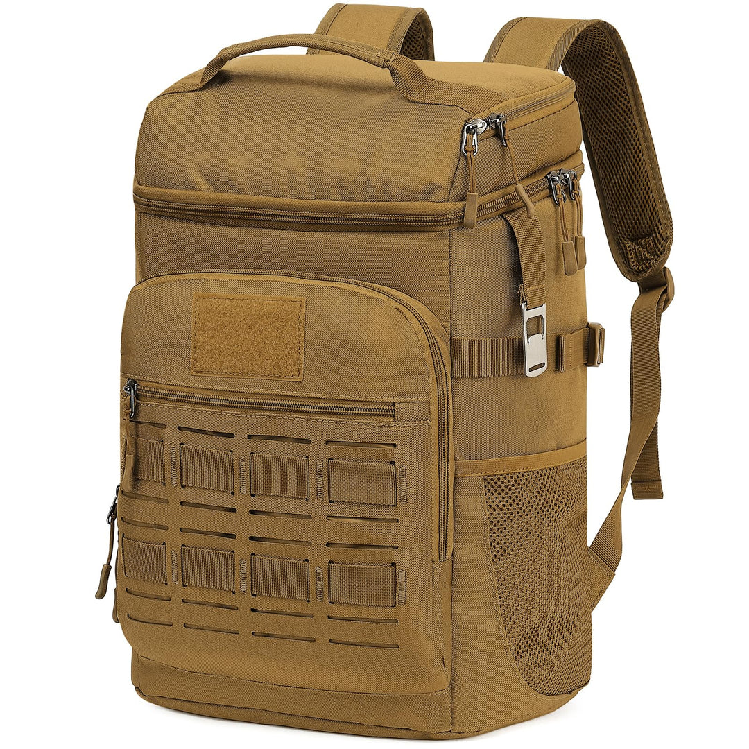 Kühlrucksack 25L Taktischer Kühltasche Rucksack Isolierte Auslaufsicher Kühl Thermo Rucksack mit Fla