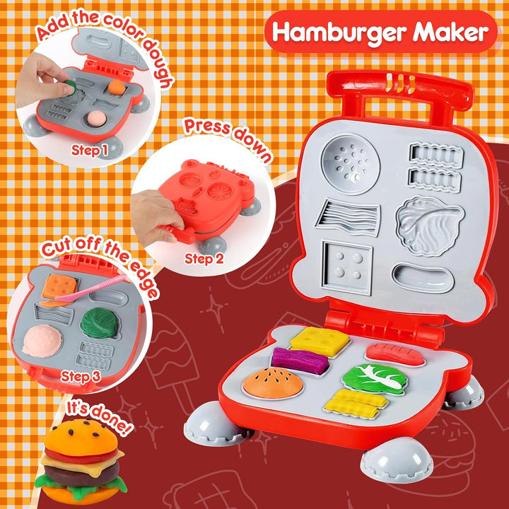 Diealles Shine Knete Set Knetwerkzeug für Kinder, Knete Dough Set, Knete Zubehör Kitchen Creations,