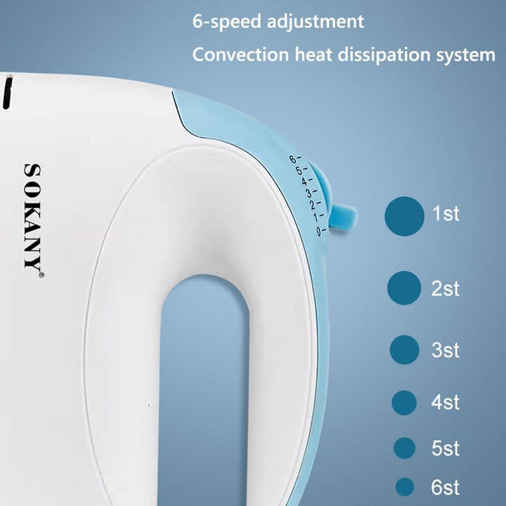 SOKANY 300W Handmixer Handrührgerät - 5 Stufen & Turbo & Auswurf-Funktion I Hand Mixer Handrührer Rü