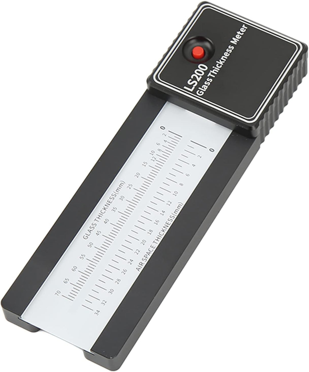 Laser Glasdicke Messgerät, Aluminiumlegierung, bis 70mm Messbereich, für Einschicht und Isolierglas,