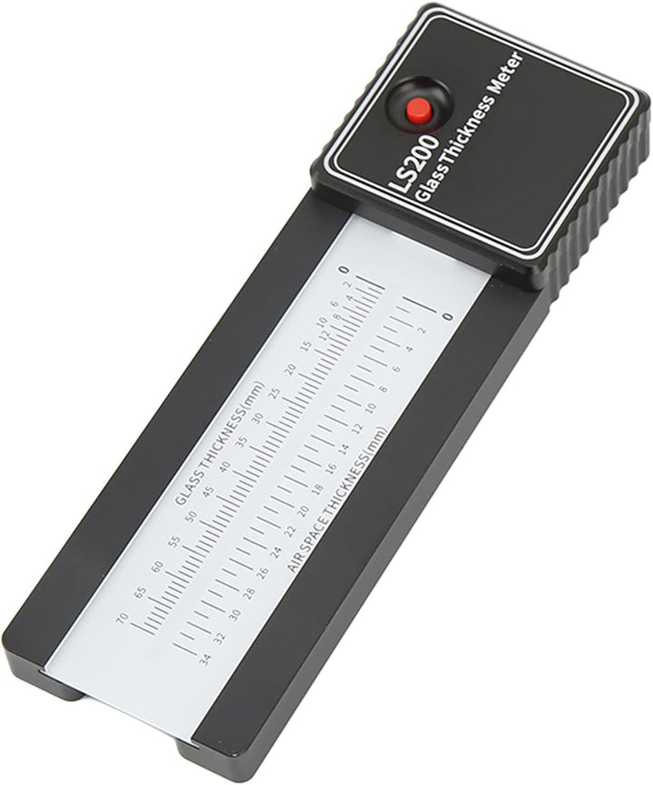 Laser Glasdicke Messgerät, Aluminiumlegierung, bis 70mm Messbereich, für Einschicht und Isolierglas,