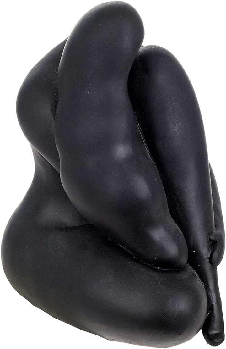 Signes Grimalt Statue, zeitgenössische Frau, aus Kunstharz, Schwarz, 20 x 18 x 13 cm