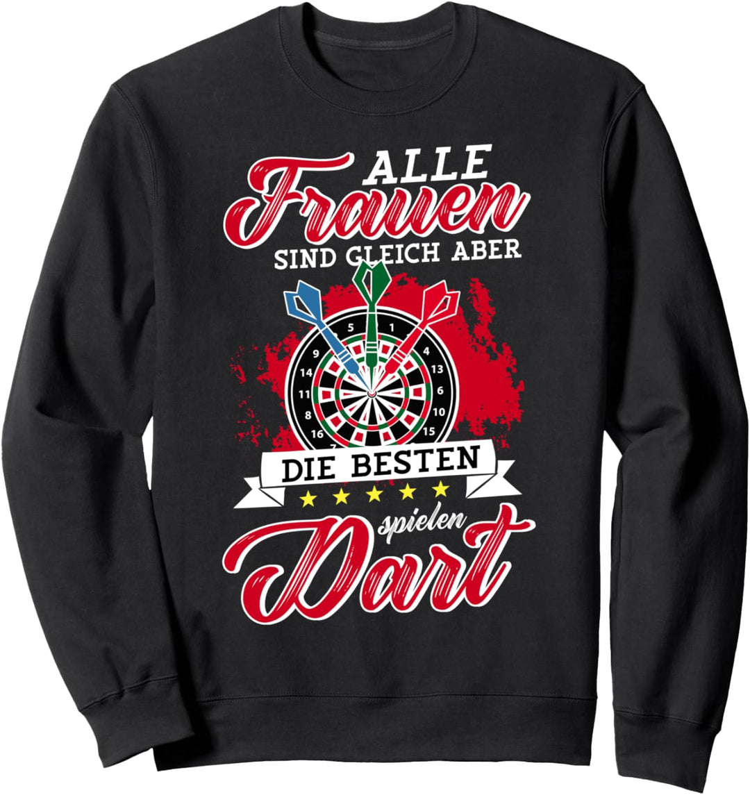 Dart Shirt Lustig Damen Darts Dartspieler-in Frauen Dart Sweatshirt