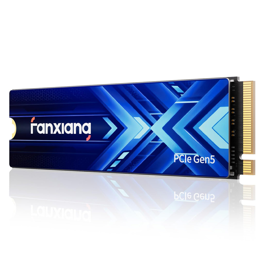 fanxiang S910 1TB PCIe 5.0 x4 NVMe M.2 SSD, Lesegeschwindigkeiten von bis zu 14.000 MB/s, 7.500 MB/s