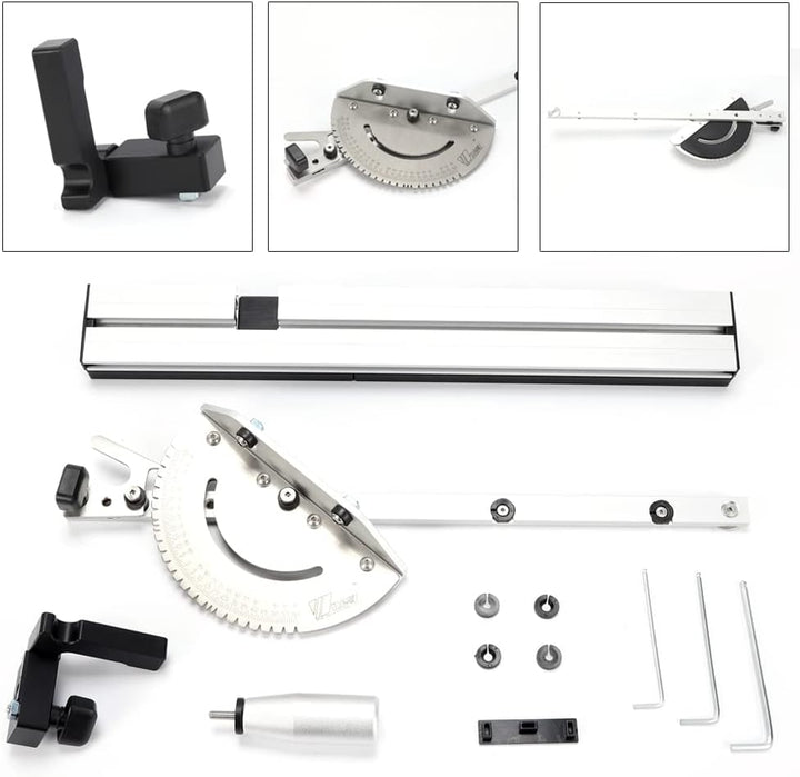 Miter Gauge Gehrungslehre Winkelanschlag FüR TischkreissäGe Router ZubehöR Kupplung MessgeräT Tischs