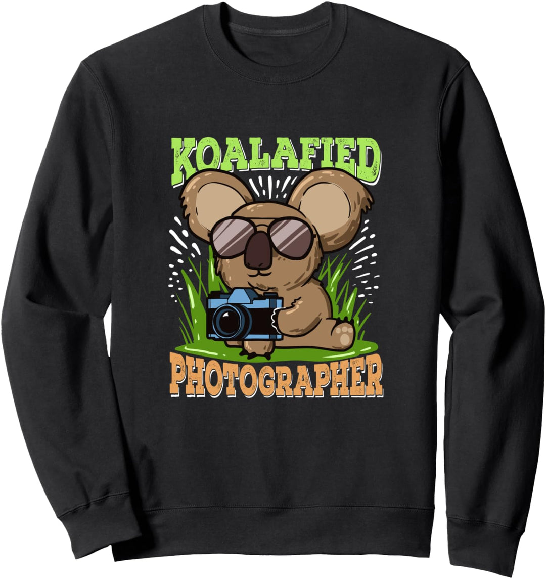 Lustiges Koalafied-Geschenk für einen Fotografen Sweatshirt