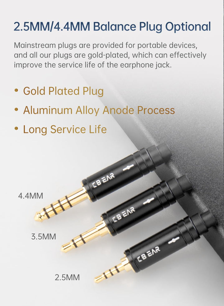 KBEAR ST16 Upgrade-Kabel HiFi In Ear Monitor 16 Kerne 5N Kopfhörer Kabel 2 Meter lang 0,78 mm 2PIN f