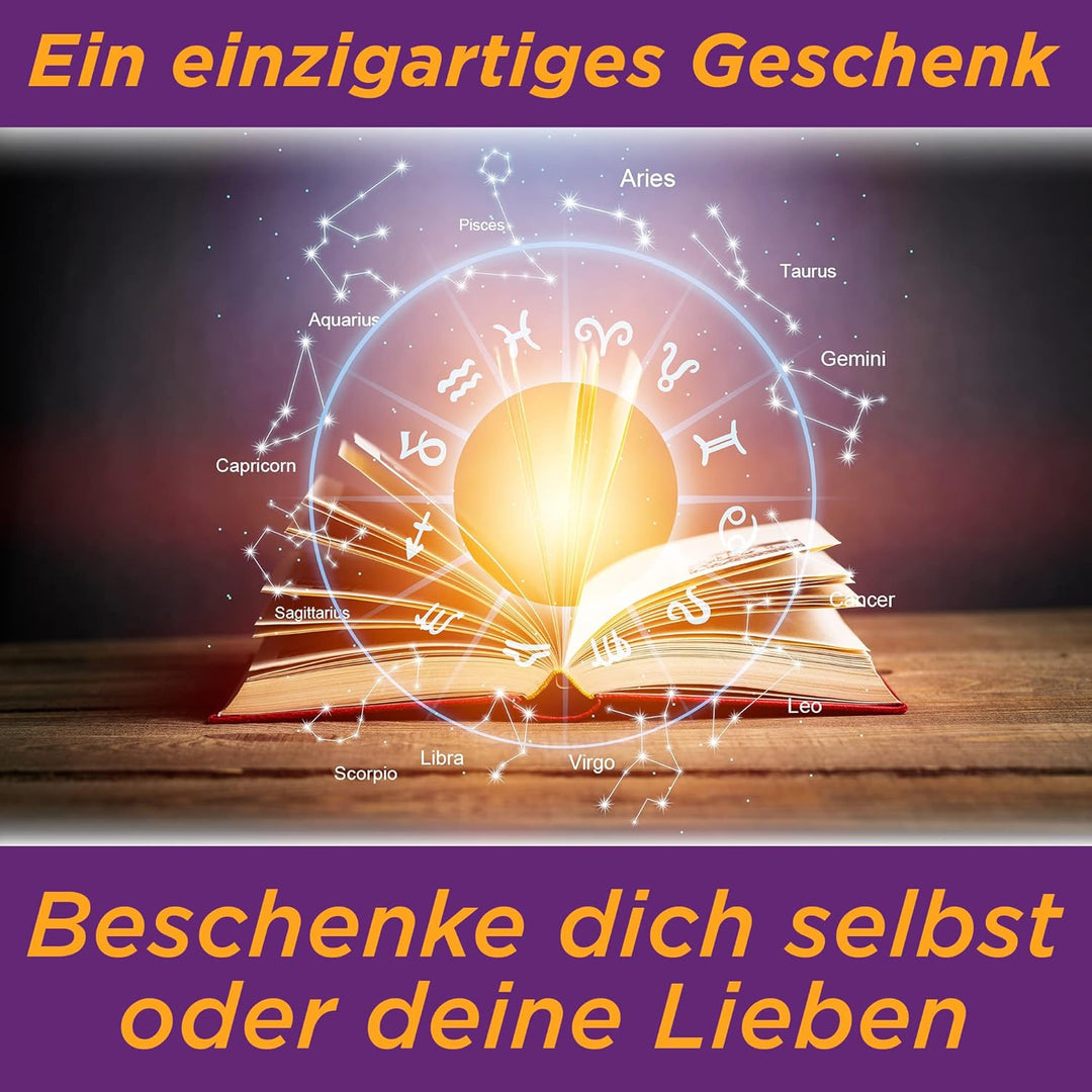 Das Buch deines Lebens - Geburtshoroskop personalisiert, Dein ganz persönliches Horoskop, Geschenk z