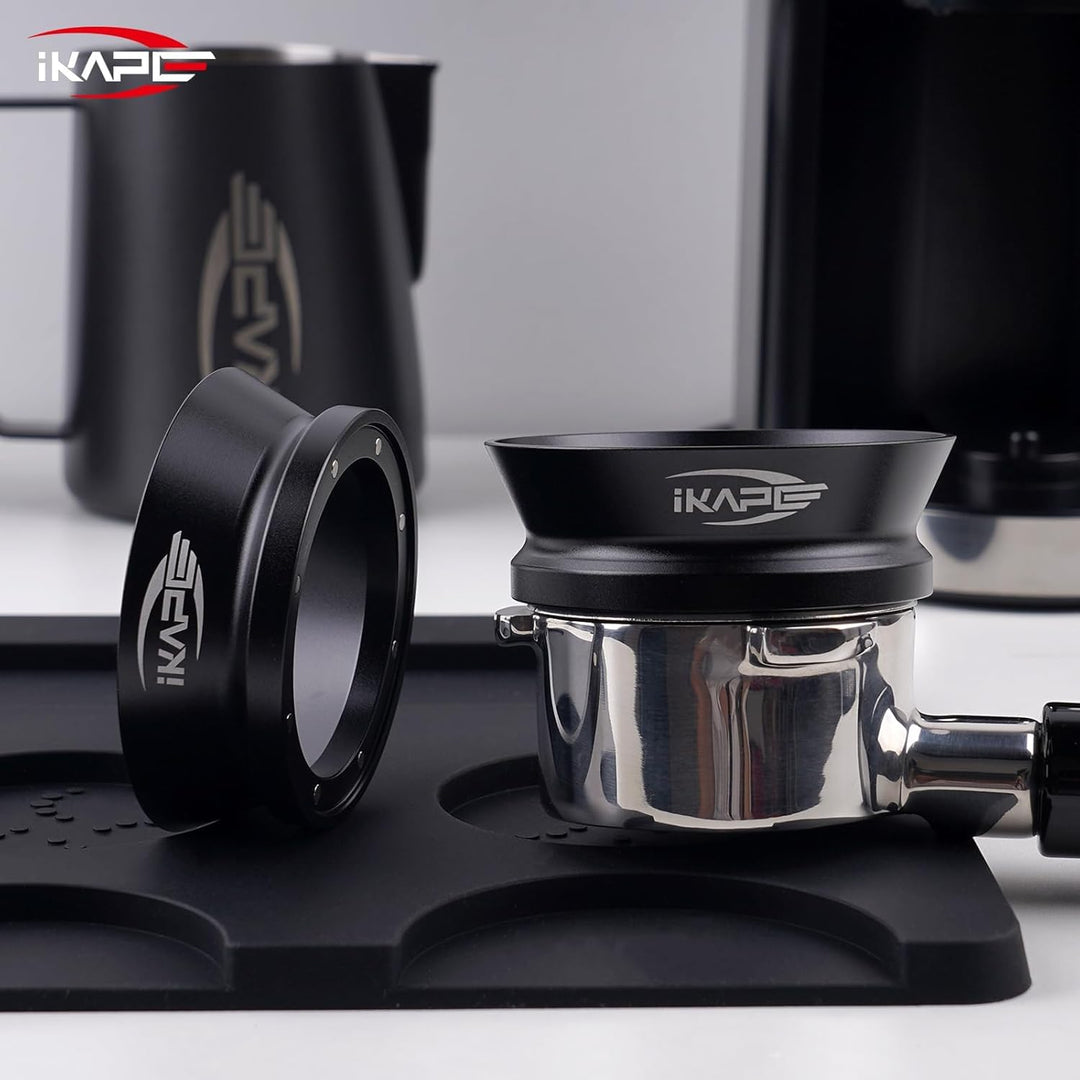 IKAPE 54mm Espresso Dosiertrichter, Magnetischer Dosiertrichter mit 8 Magneten, Espresso Zubehör Kaf