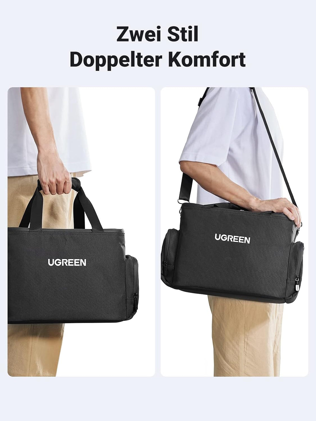 UGREEN PowerRoam Tragetasche Kompatibel mit 600W Powerstation Spacegrau