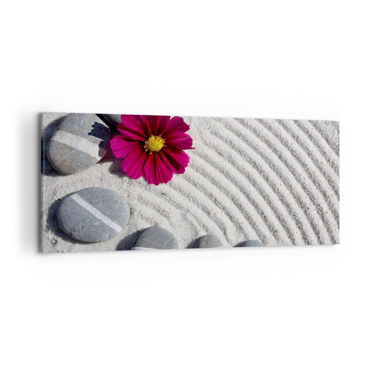 Wandbilder Dekoration Wohnzimmer Zusammensetzung Steine Entspannung Bilder auf Leinwand 120x50cm Lei