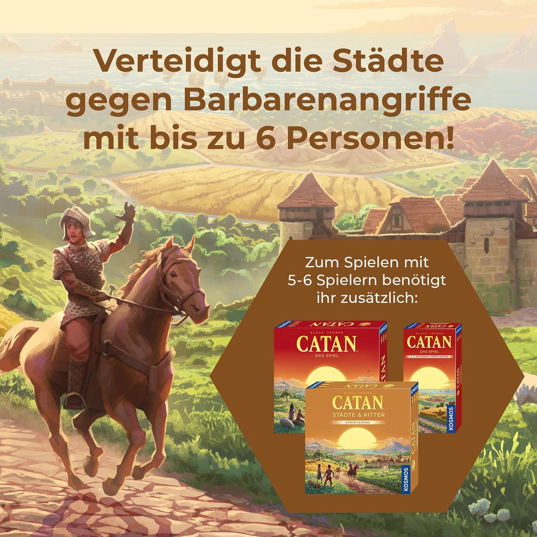 KOSMOS 685133 Catan - Städte und Ritter Ergänzung für 5-6 Personen, Ergänzung zur Catan Erweiterung