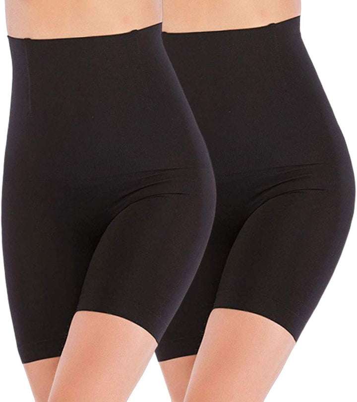 ANGOOL Contenitive Thong Shapewear Hohe Taille, Formende Unterwäsche für Damen S 2 Pack Nero, S 2 Pa