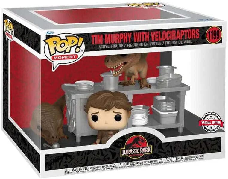 Funko Pop! Moments 62477 Jurassic Park: Tim & Velociraptors (Special Edition) #1199