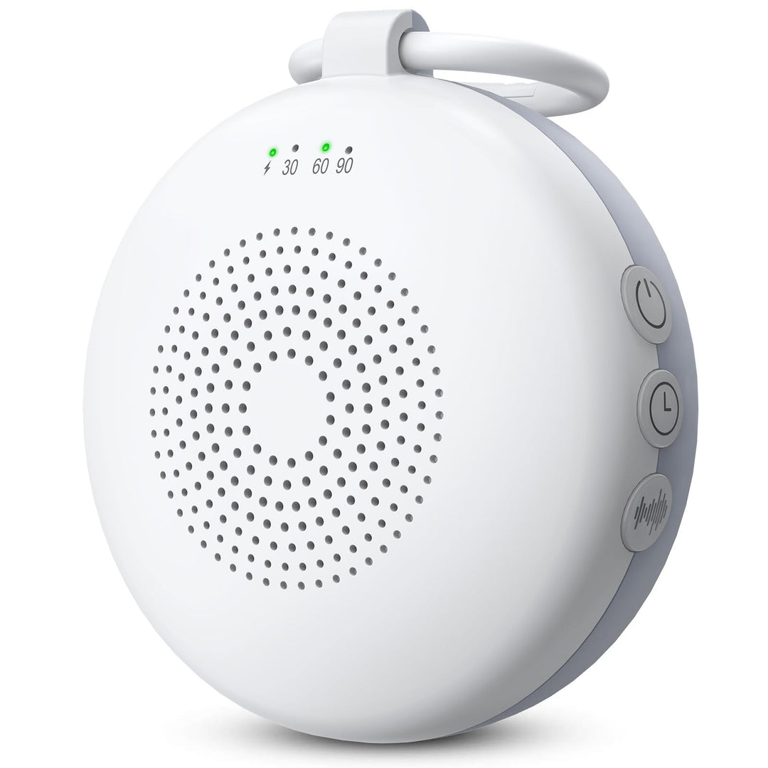 eSynic White Noise Machine Baby mit Nachtlicht Weisses Rauschen Einschlafhilfe Babys Erwachsene Soun