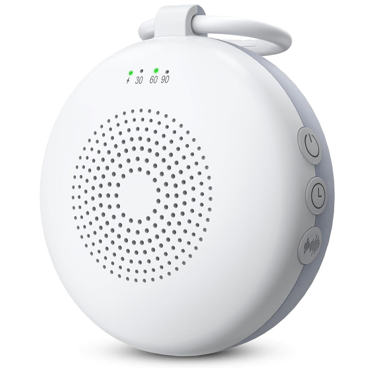 eSynic White Noise Machine Baby mit Nachtlicht Weisses Rauschen Einschlafhilfe Babys Erwachsene Soun