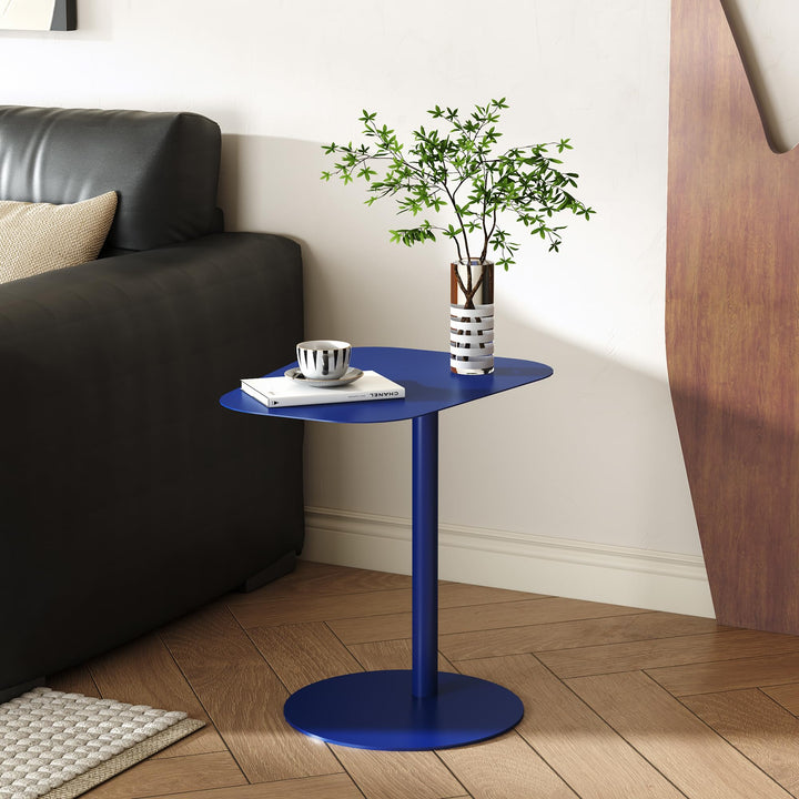 [en.casa] Beistelltisch Nastätten Gartentisch Couchtisch mit Metallgestell Sofatisch modernes Design