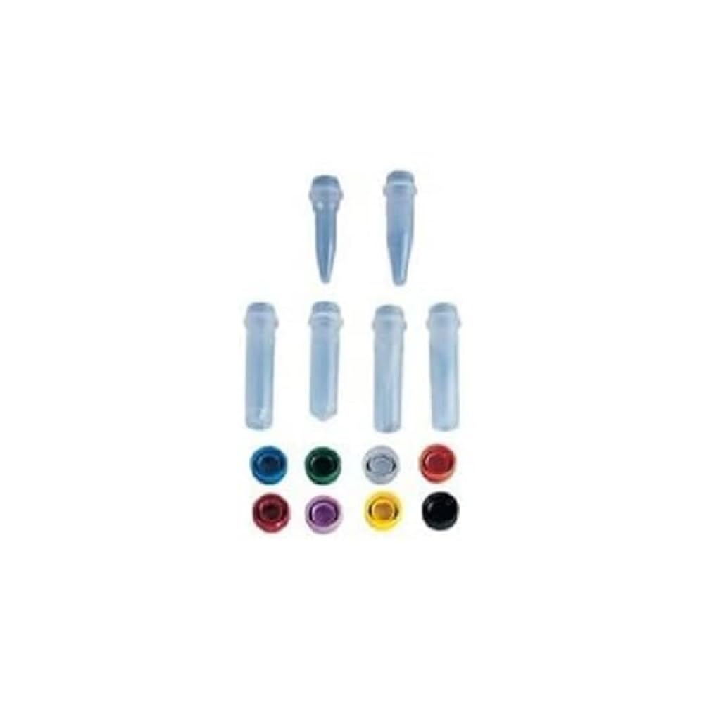 neoLab 1-6187 Reaktionsgefässe mit Schraubgewinde, 2.0 mL, spitzkonisch (500-er Pack)